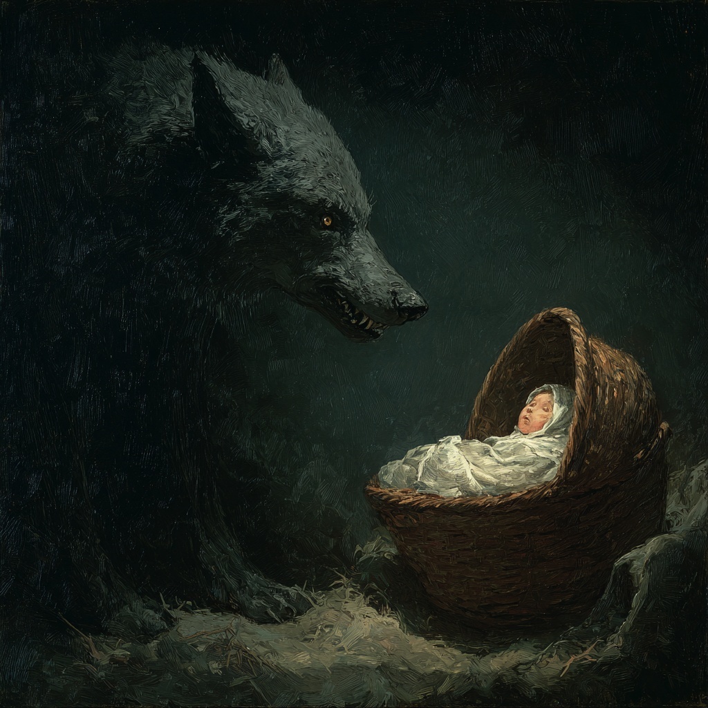 Wolf and Baby Blank Meme Template