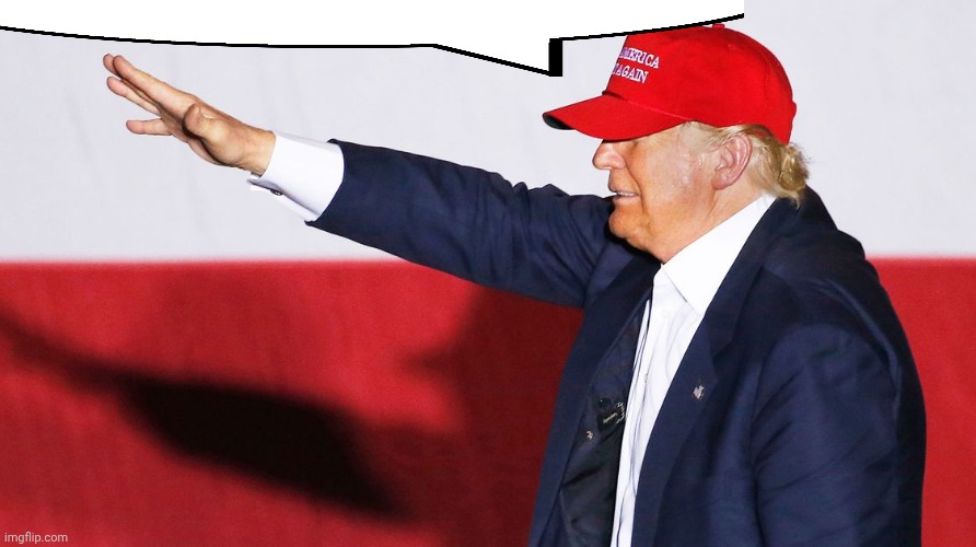 Trump Nazi Salute | image tagged in trump nazi salute | made w/ Imgflip meme maker