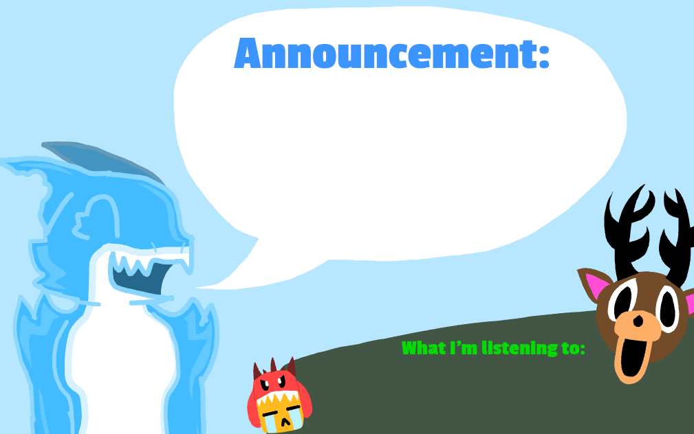 Gummie's Announcement Template Blank Meme Template