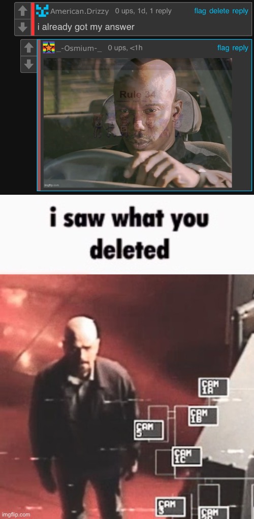 image tagged in i saw what you deleted | made w/ Imgflip meme maker