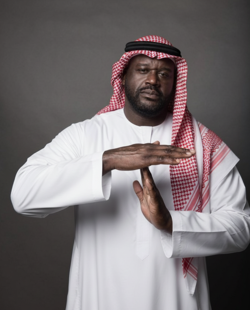 Arab shaq timeout Blank Meme Template