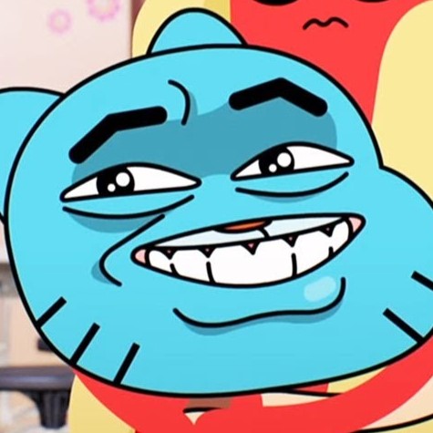 Awkward Gumball Smile Blank Meme Template