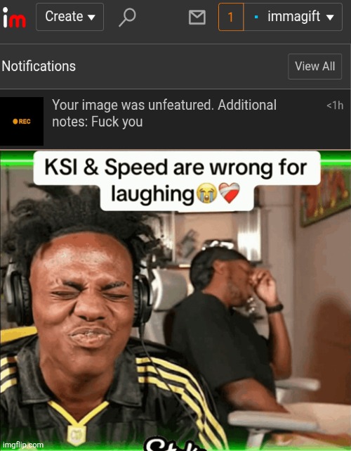 g | image tagged in ksi and speed are wrong for laughing | made w/ Imgflip meme maker
