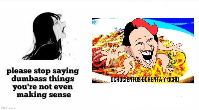 ㅤ | image tagged in please stop saying dumbass things youre not even making sense | made w/ Imgflip meme maker