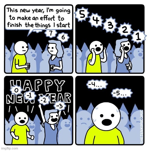 image tagged in new year,new year's eve,finish,countdown,uh oh,happy new year | made w/ Imgflip meme maker