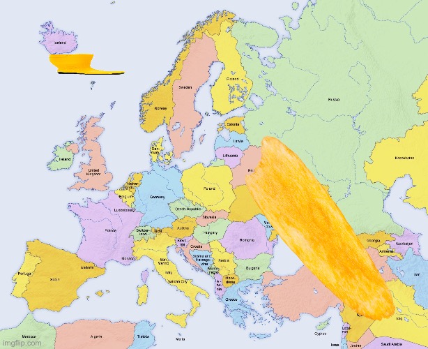 Map of Europe | image tagged in map of europe | made w/ Imgflip meme maker