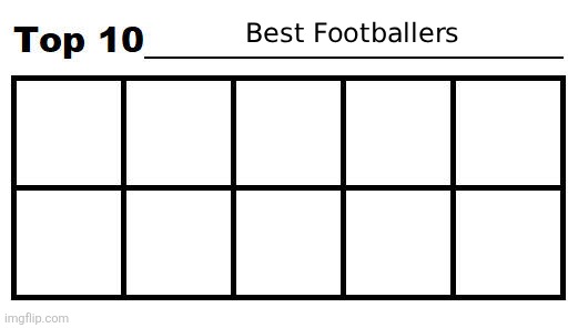 Top 10 Best Footballers Template | image tagged in top 10 best footballers template,footballers,football,soccer,sports,memes | made w/ Imgflip meme maker