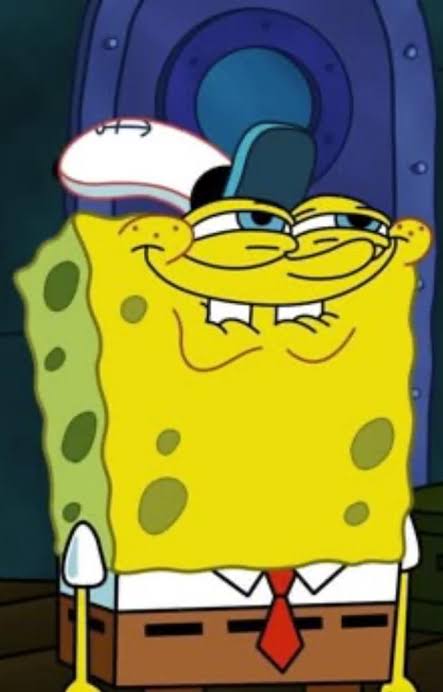 SpongeBob smiling Blank Meme Template