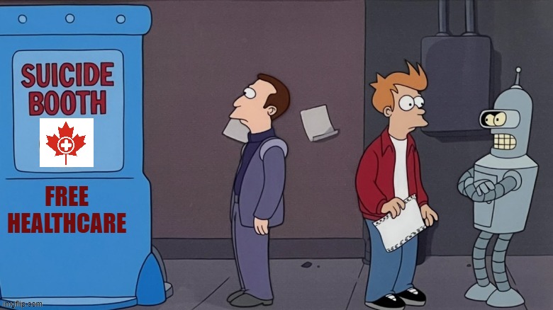 Free Healthcare | FREE
HEALTHCARE | image tagged in futurama,suicide booth,healthcare | made w/ Imgflip meme maker