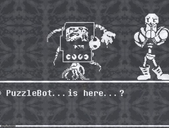 Uhh… Metta- I mean Puzzlebot… you look… nice today :| | made w/ Imgflip meme maker