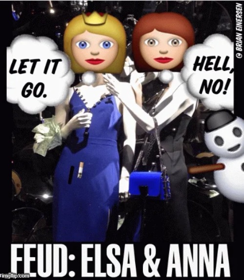 Haute & Kold | image tagged in frozen,fashion,bloomingdales,elsa,emooji art,brian einersen | made w/ Imgflip meme maker