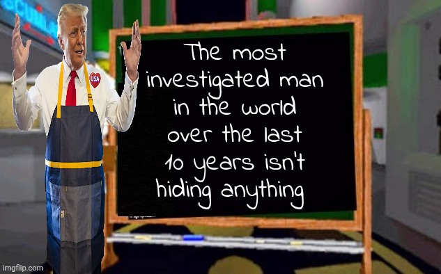 Got anymore of those impeachments ? | The most investigated man in the world over the last 10 years isn't hiding anything | image tagged in donald trump,constant surveillance,the world is watching,trump derangement syndrome,epidemic | made w/ Imgflip meme maker