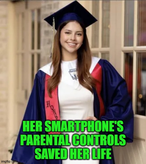 Parental controls saved her life | HER SMARTPHONE'S
PARENTAL CONTROLS
SAVED HER LIFE | image tagged in camila mendoza olmos,kidnapping,parental controls,father,life,saved | made w/ Imgflip meme maker