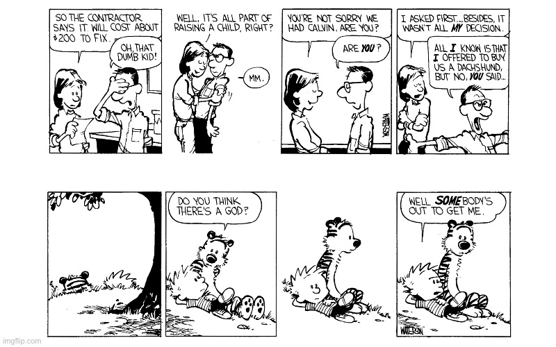 image tagged in calvin and hobbes,comics | made w/ Imgflip meme maker