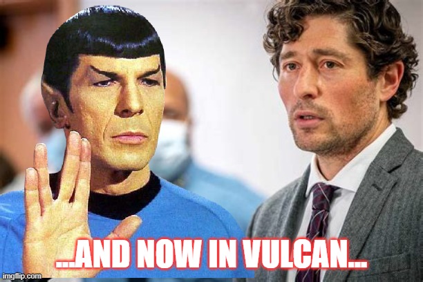 ...AND NOW IN VULCAN... | made w/ Imgflip meme maker