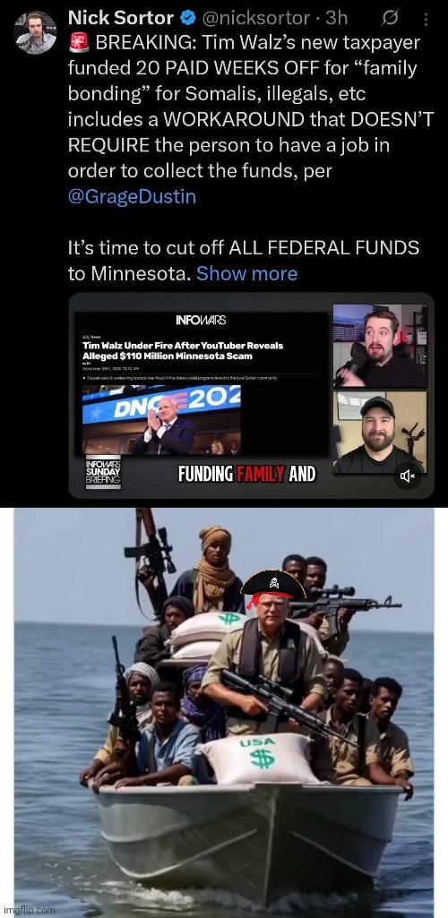 Tampon Tim the Somali Pirate's best friend | image tagged in tampon tim somali pirate,fraud,scumbag | made w/ Imgflip meme maker