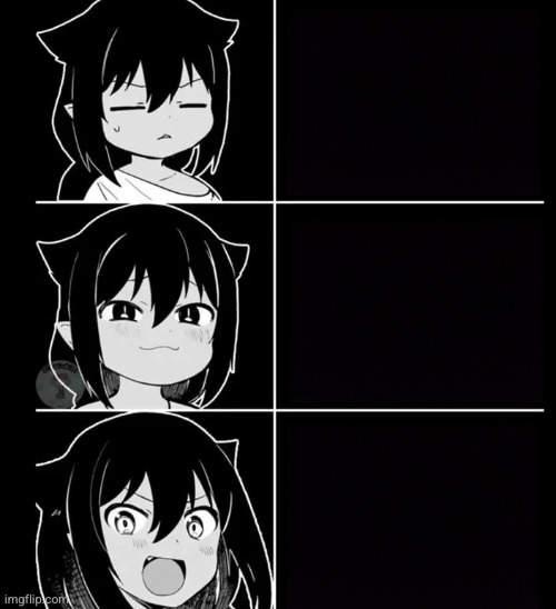 Jahy Happy reaction blank Blank Meme Template