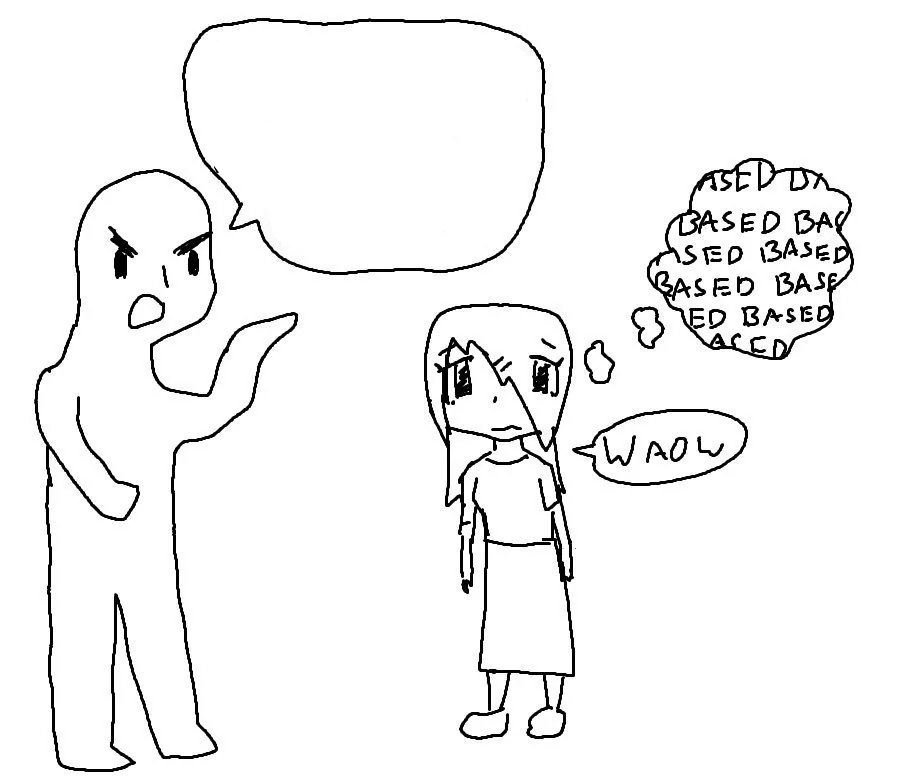 Waow based actually blank Blank Meme Template