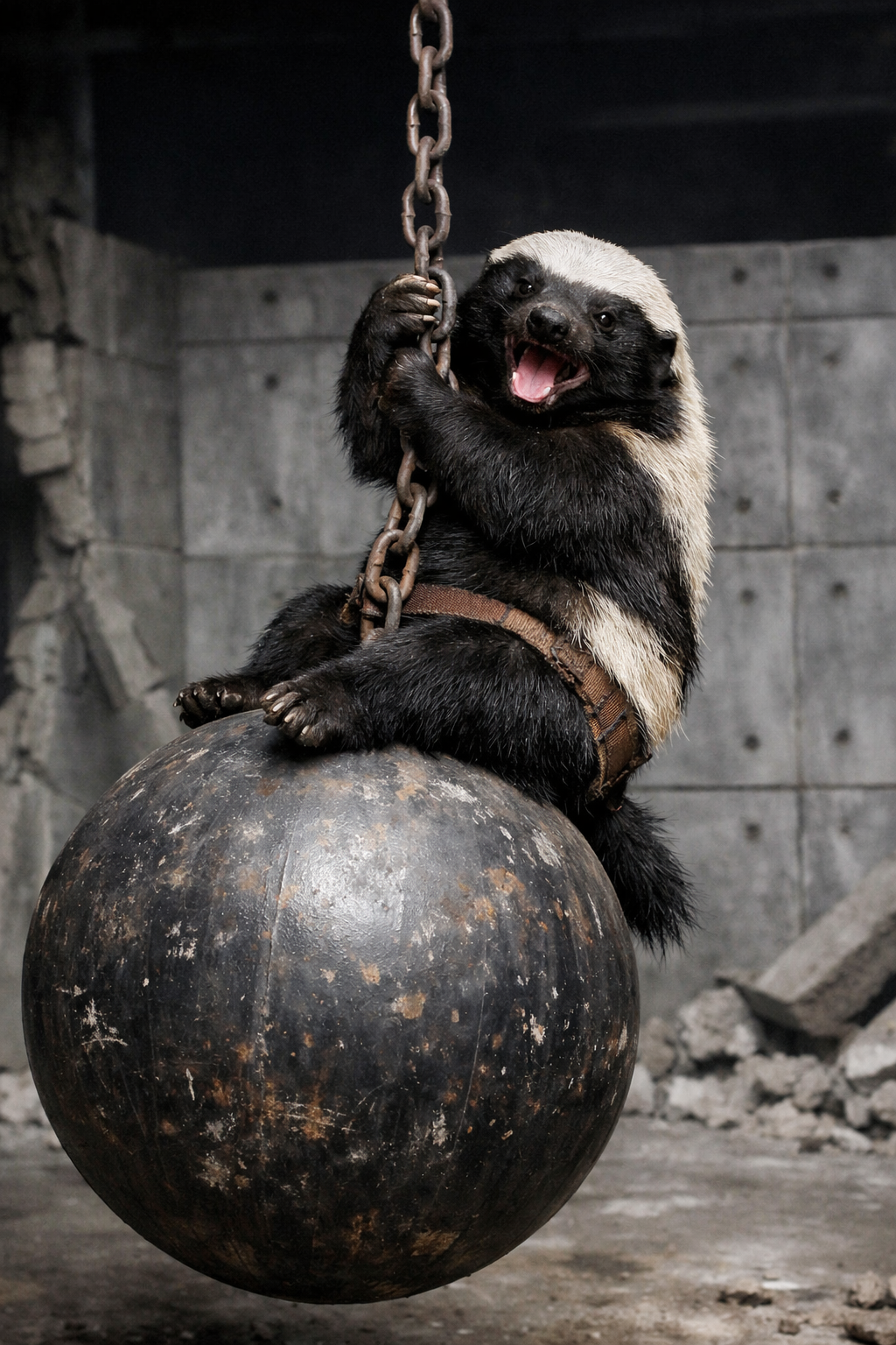 High Quality Honey Badger, Nature's Wrecking Ball Blank Meme Template