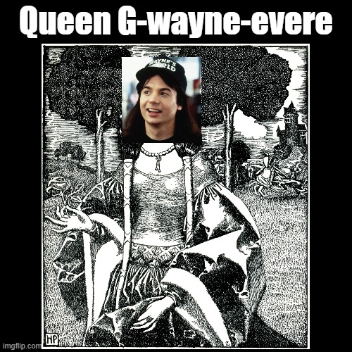 G-wayne-evere | Queen G-wayne-evere | image tagged in black square,wayne's world,queen | made w/ Imgflip meme maker