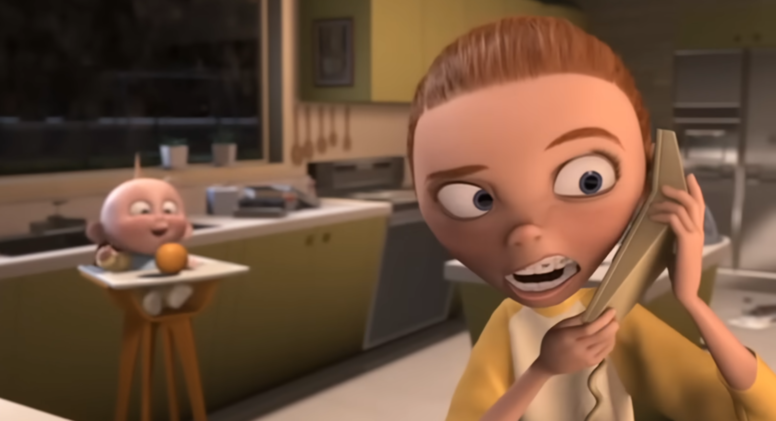 Incredibles Jack Jack Babysitting Blank Meme Template