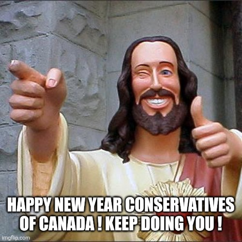 Canadian politics | HAPPY NEW YEAR CONSERVATIVES OF CANADA ! KEEP DOING YOU ! | image tagged in political meme | made w/ Imgflip meme maker