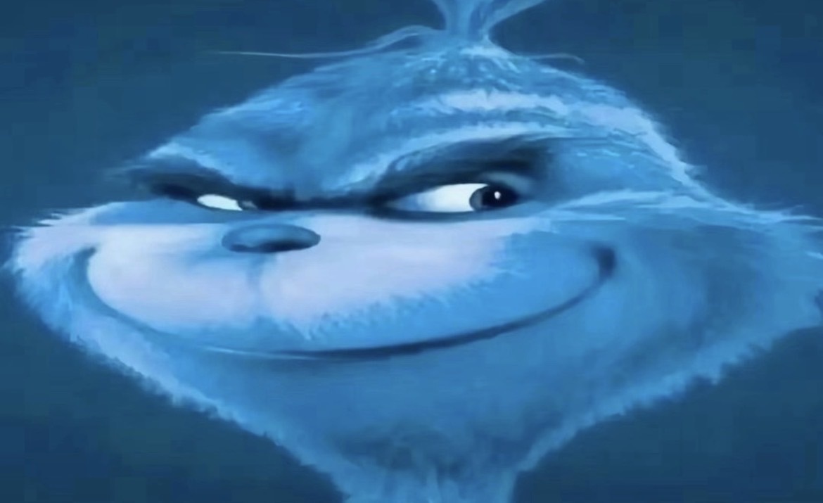 Blue Grinch Blank Meme Template