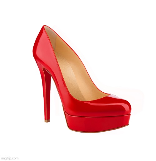 Red high heel | image tagged in red high heel | made w/ Imgflip meme maker