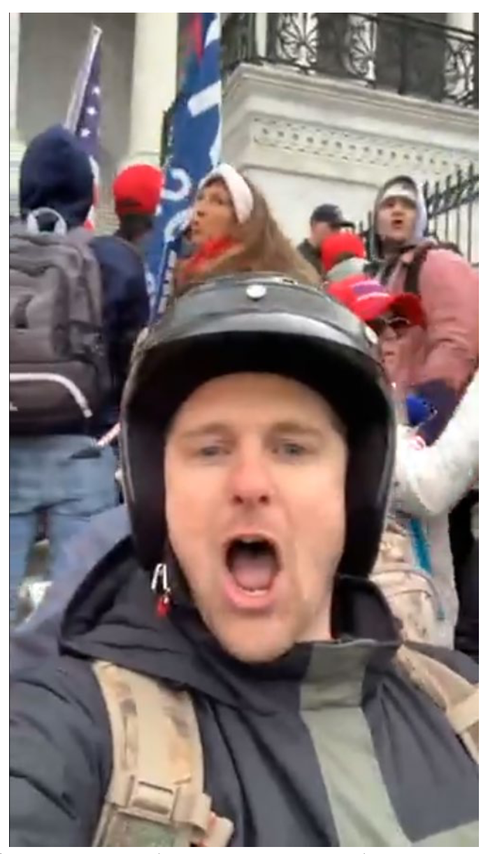 Derrick Evans Storms the Capital Blank Meme Template