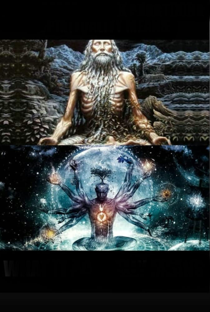 Spirituality idea vs reality Blank Meme Template