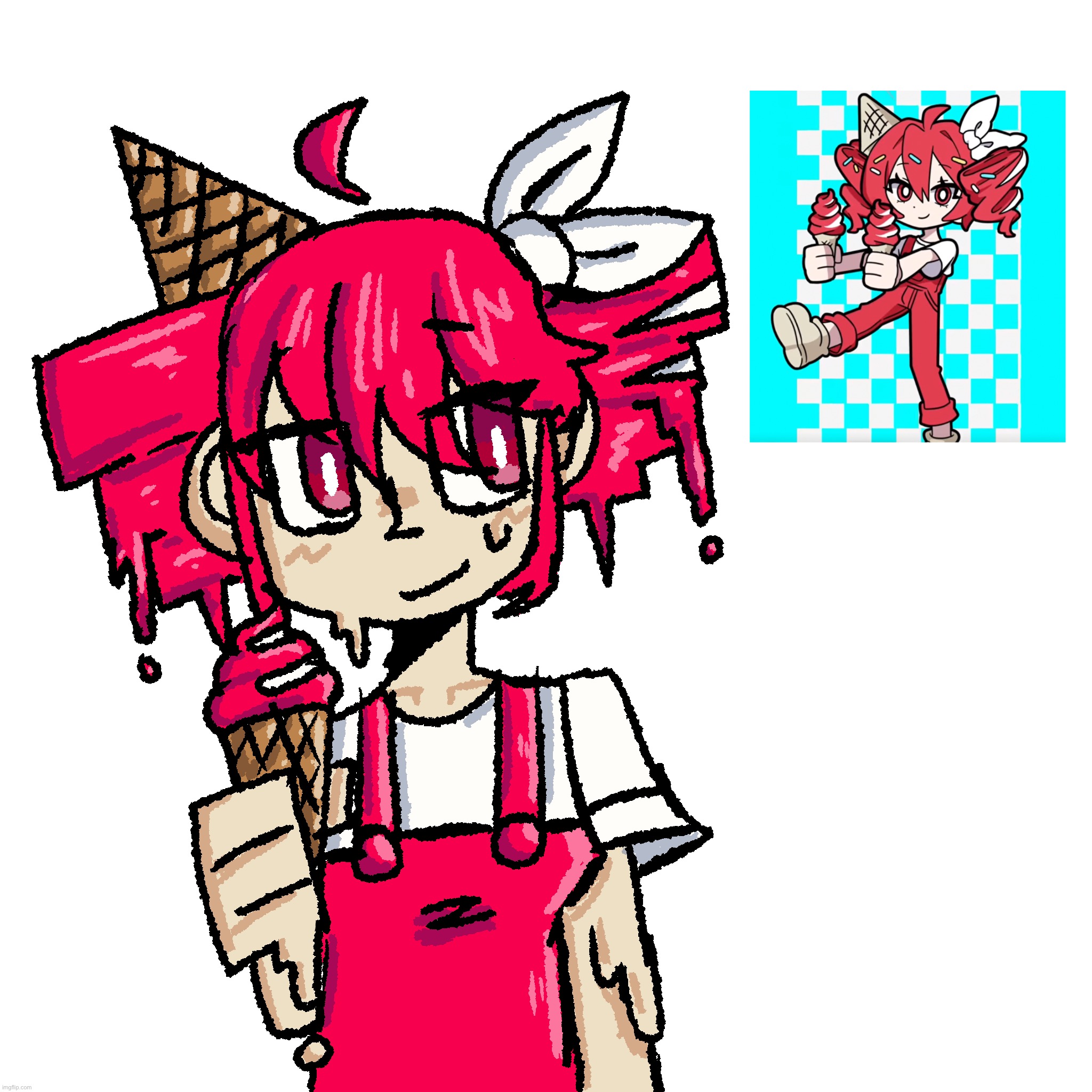 drew Kasane Teto from “Melt Ice Cream” (i love the song) | image tagged in utau,fanart | made w/ Imgflip meme maker