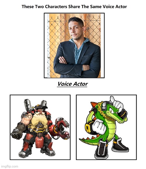 Keith Silverstein | image tagged in same voice actor,keith silverstein,overwatch,sonic the hedgehog,sega,activision | made w/ Imgflip meme maker