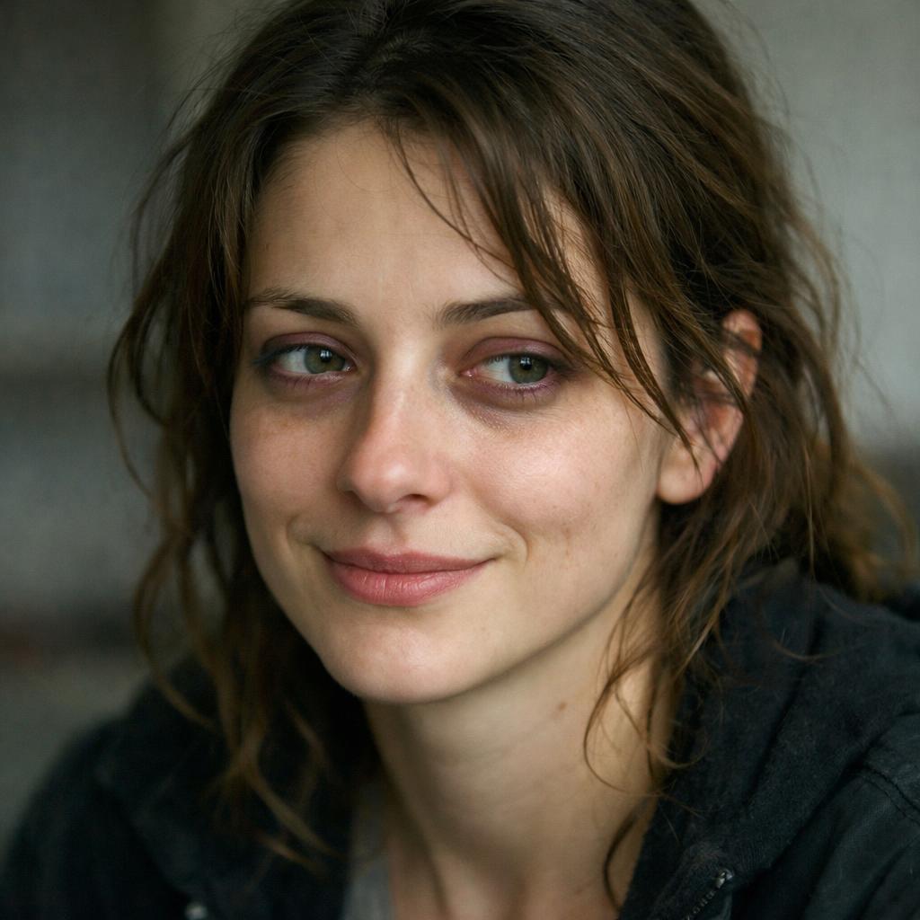 sutle smile and eye restless Blank Meme Template