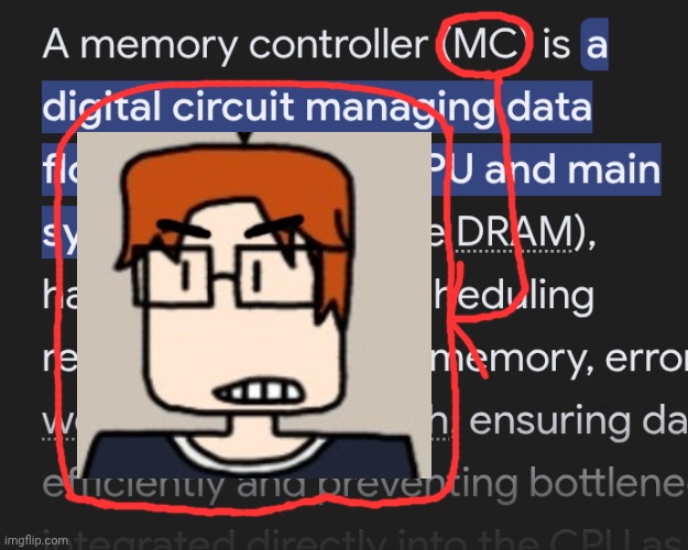 Okay last one of the year (there'll be less by 2026) | image tagged in mc,name soundalikes,mc name soundalikes,google,memory controller,moscovio may | made w/ Imgflip meme maker