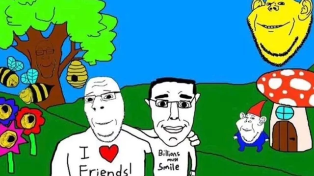 I love friends! Blank Meme Template