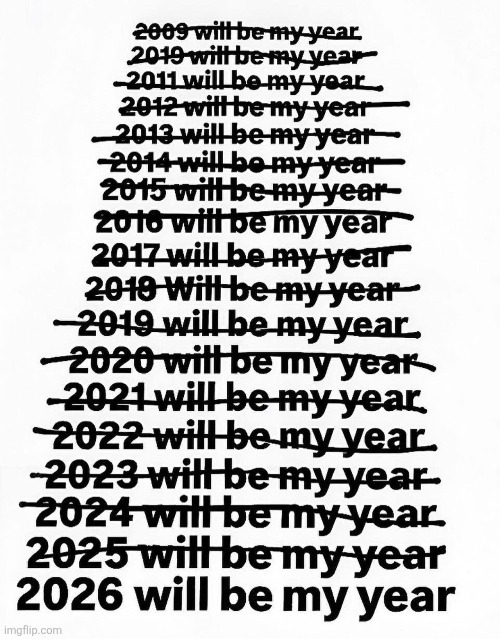 Every New Year is the same ol' thing | image tagged in memes,new years,funny,funny memes | made w/ Imgflip meme maker