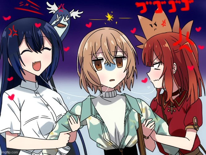 image tagged in this monster wants to eat me,hinako,miko,shiori | made w/ Imgflip meme maker