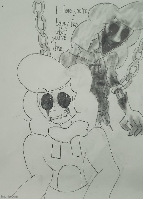 GUILT. | image tagged in mario's madness,ocs,exe,drawing | made w/ Imgflip meme maker