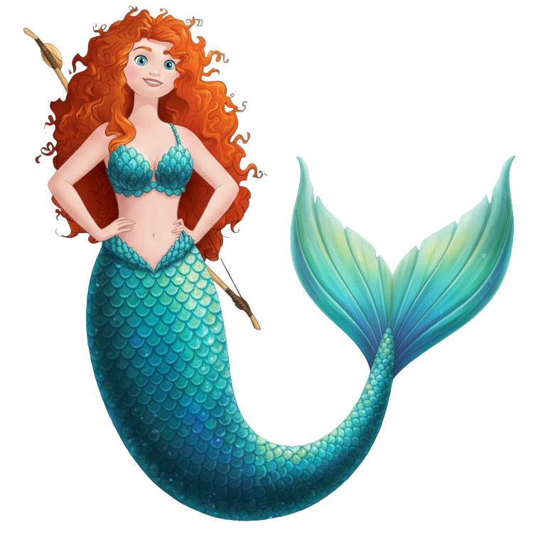 Merida mermaid Blank Meme Template