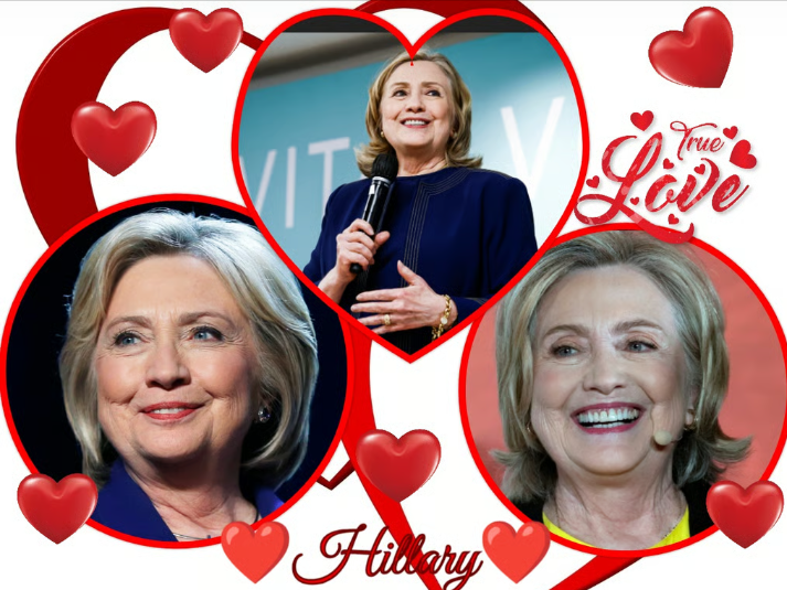 Hillary Heart Throb I'm in Love Blank Meme Template