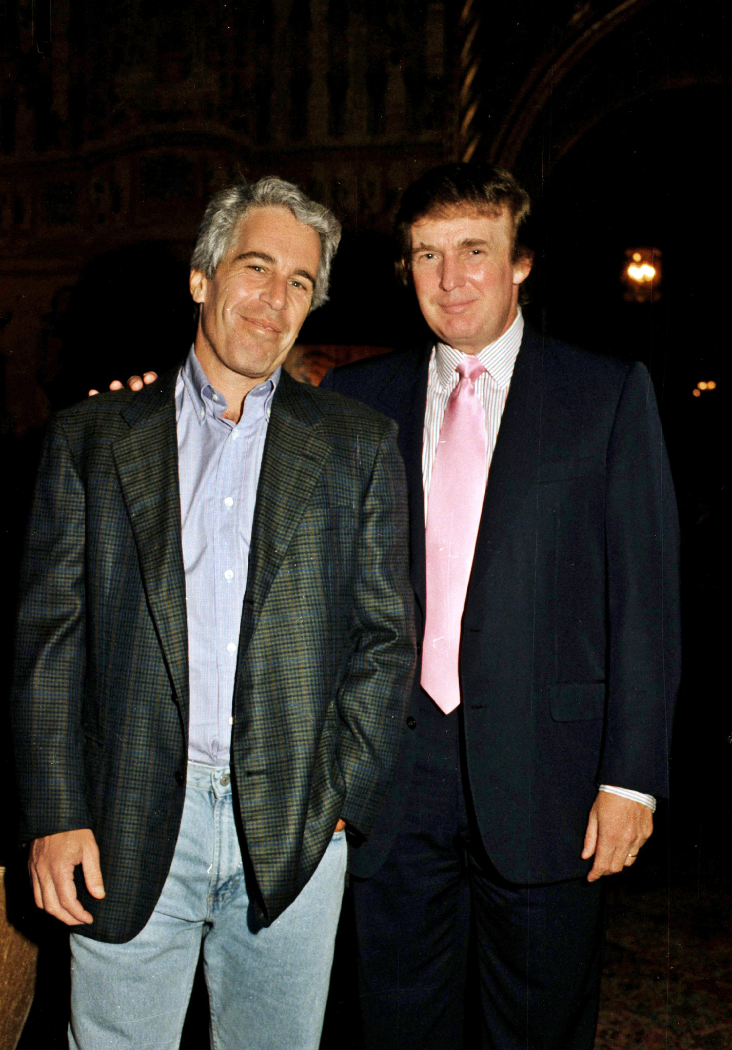 Epstein and best friend Trump Blank Meme Template