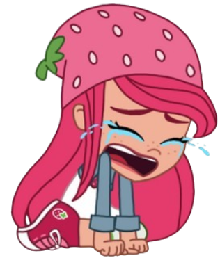 Strawberry Shortcake is crying Blank Meme Template