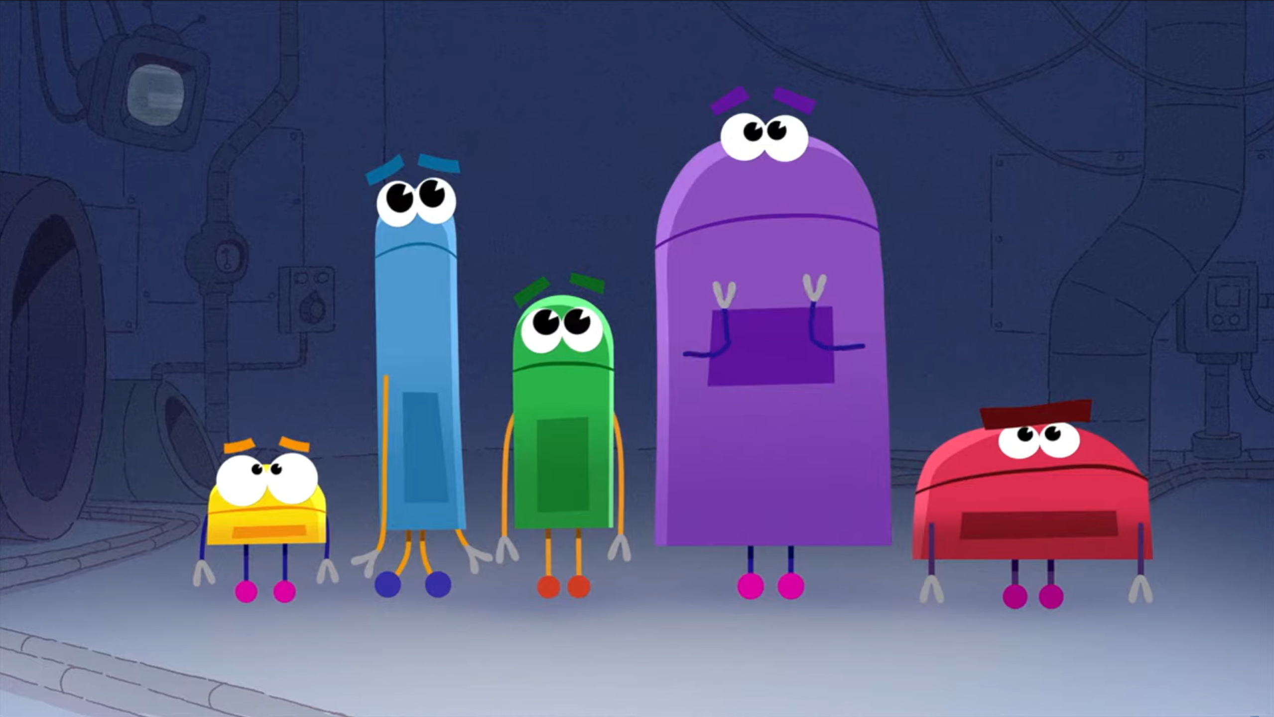 Storybots staring Blank Meme Template