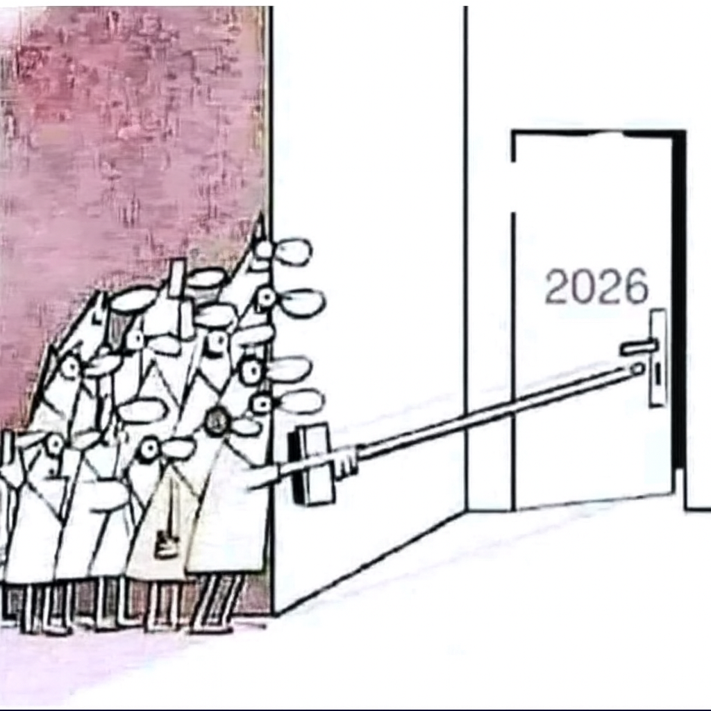 Cautious new year Blank Meme Template