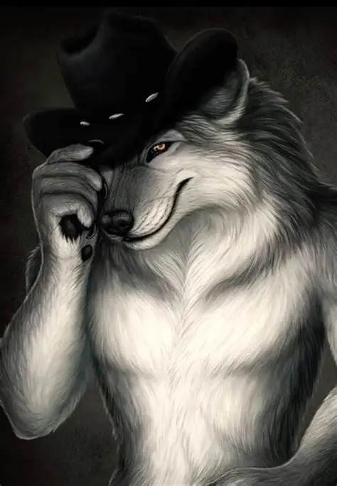 wolf with hat meme Blank Meme Template