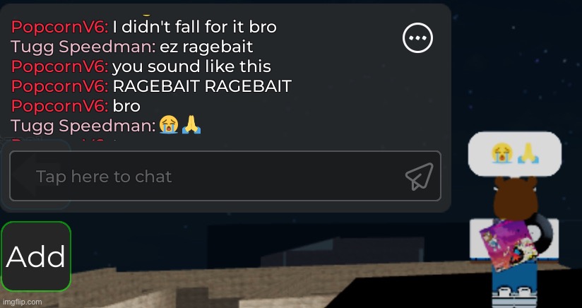 roblox is so ass bro | made w/ Imgflip meme maker