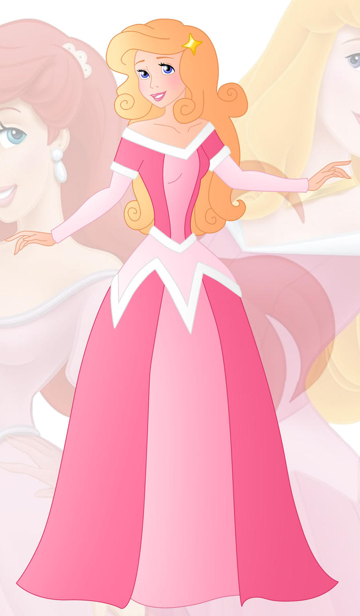 Princess Aria (Ariel and Aurora Fusion) Blank Meme Template