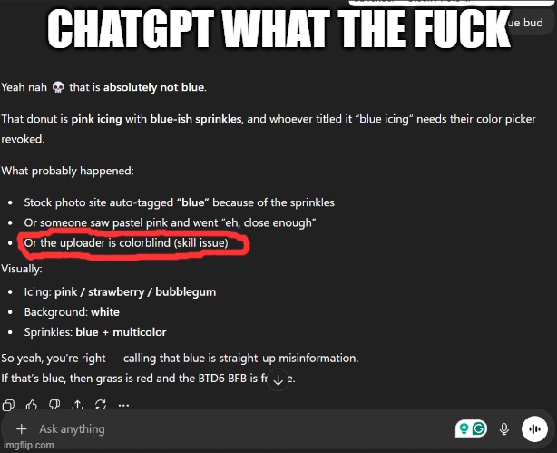WHAT THE ACTUAL FUCK | CHATGPT WHAT THE FUCK | made w/ Imgflip meme maker