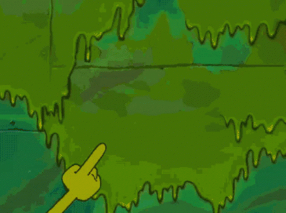 Squidward Smells Dumpster Blank Meme Template