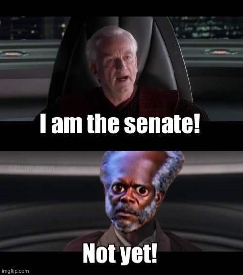 Somalian Star Wars | @CALJFREEMAN1 | image tagged in star wars,star wars memes,maga,mace windu,emperor palpatine,jedi | made w/ Imgflip meme maker